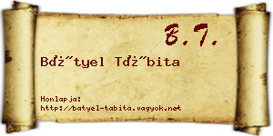 Bátyel Tábita névjegykártya